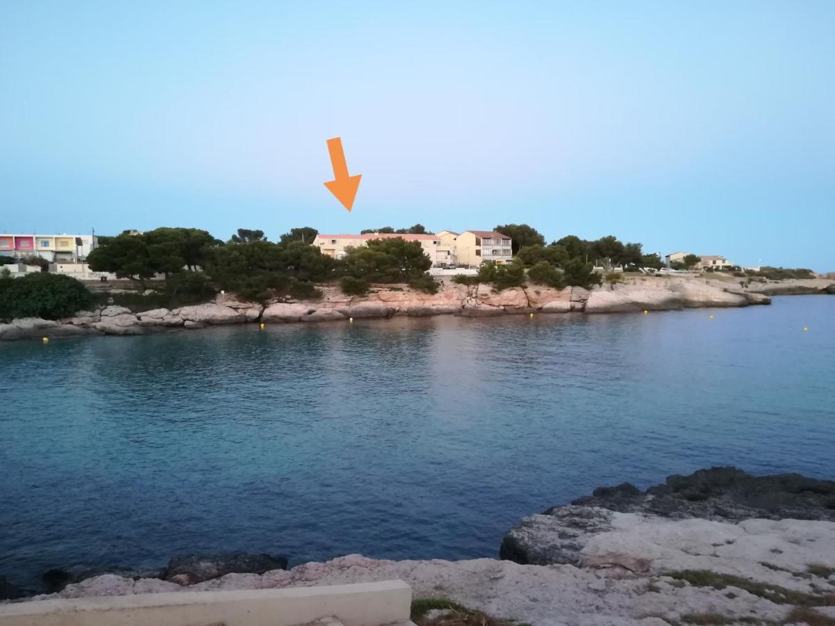 Bel Appartement Avec Terrasse - Plage De Carro A Pied Martigues Buitenkant foto